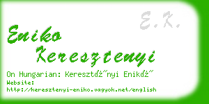 eniko keresztenyi business card